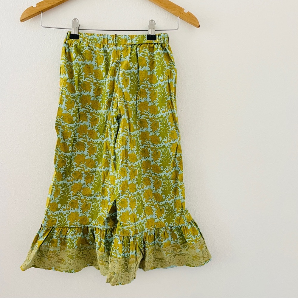 Matilda Jane Serendipity Green Wallflower Ruffle Pants - Picture 2 of 5